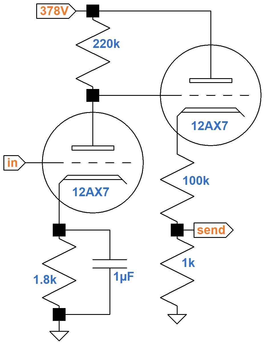 Soldano SLO schematic of the fourth stage cathode follower