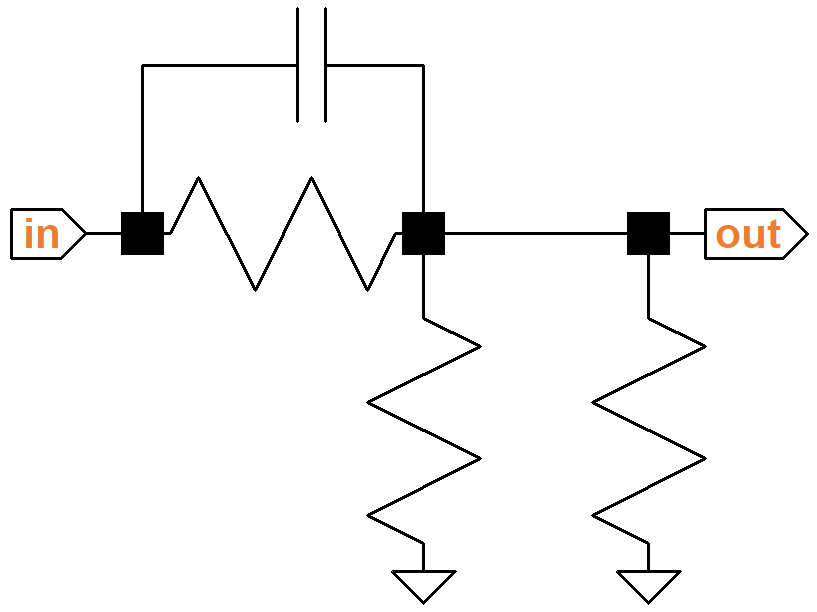 Ampeg B-22-X high-gain input circuit schematic