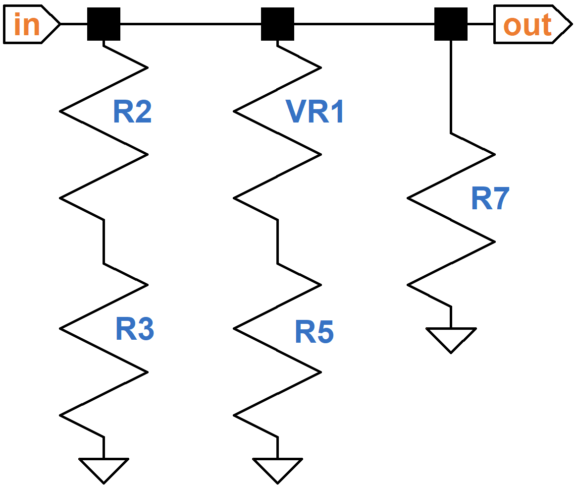 Peavey Potentiometer Non-Inverted Circuit