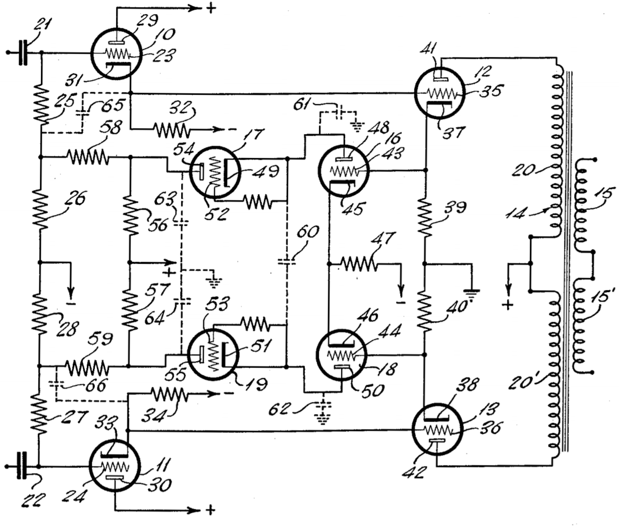 Self-Balancing Push-Pull Amplifier