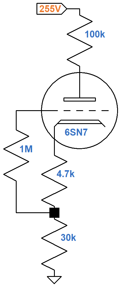 Silvertone 1335 differential amplifier DC conditions