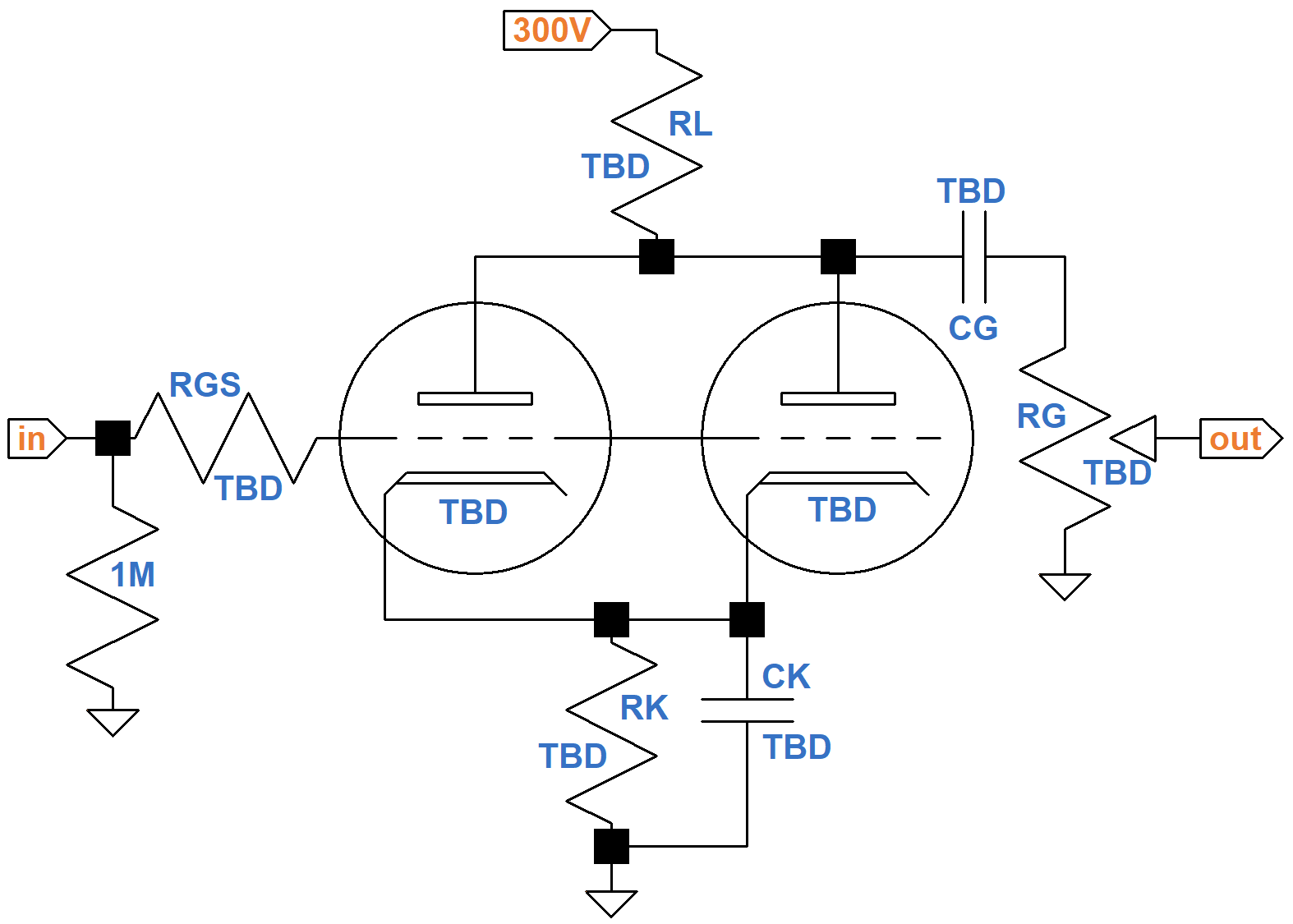 first preamp stage with parallel triodes