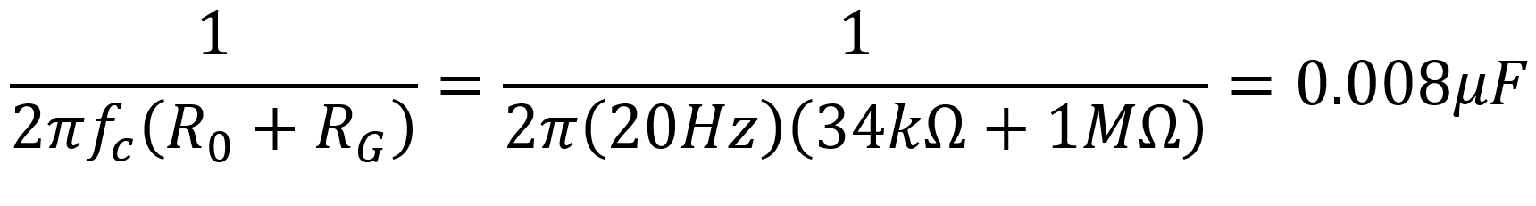 coupling capacitor calculated value