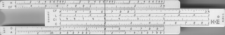 slide rule 2B