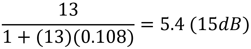 closed-loop gain