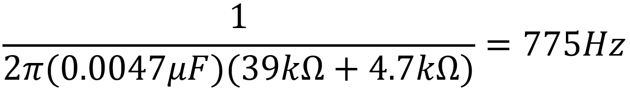 break frequency for depth control