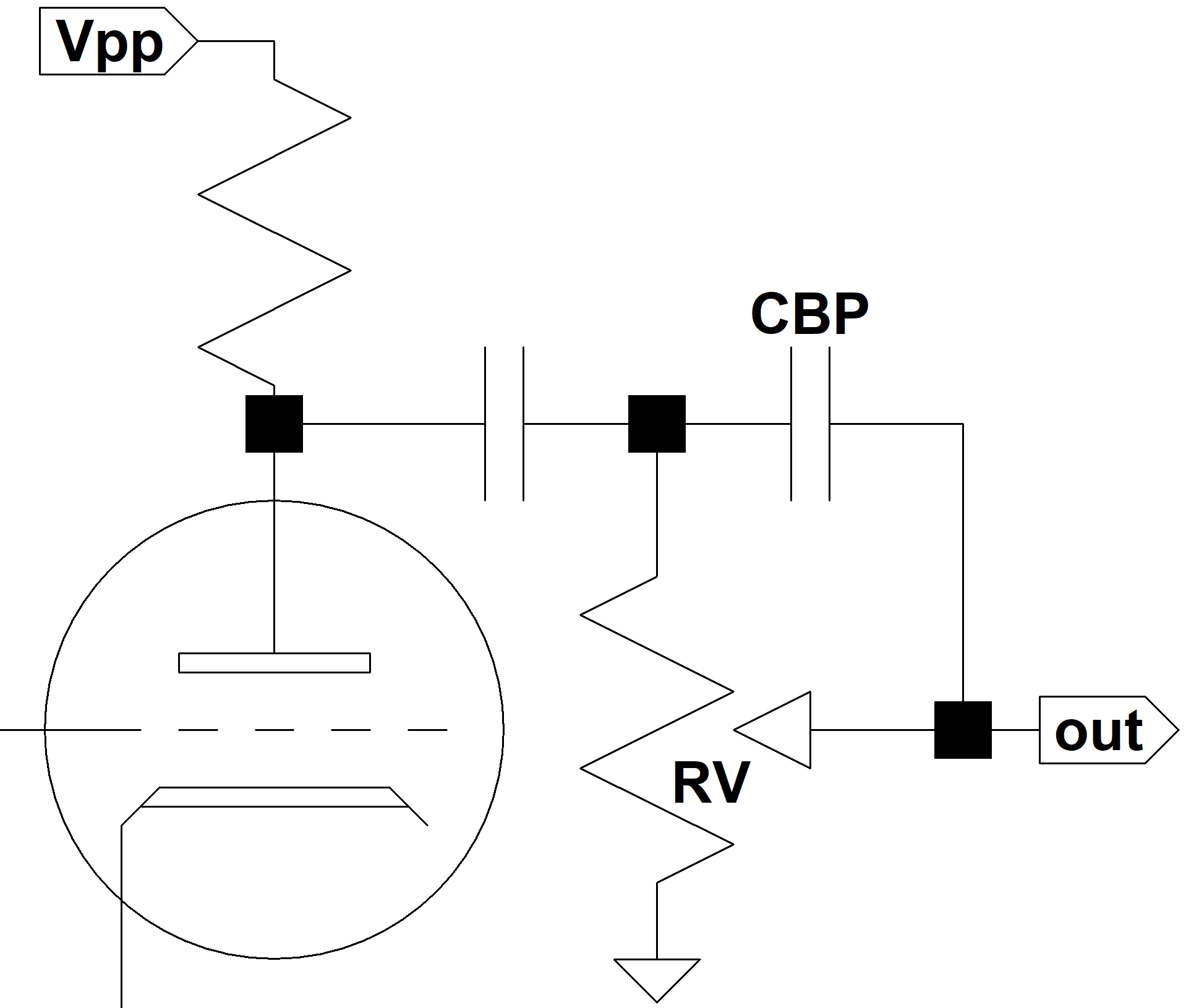 guitar amp bright boost capacitor circuit