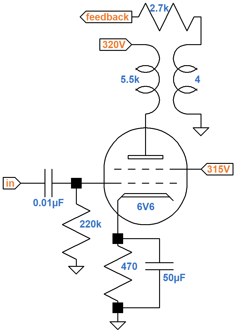 Garnet Banshee power amp schematic