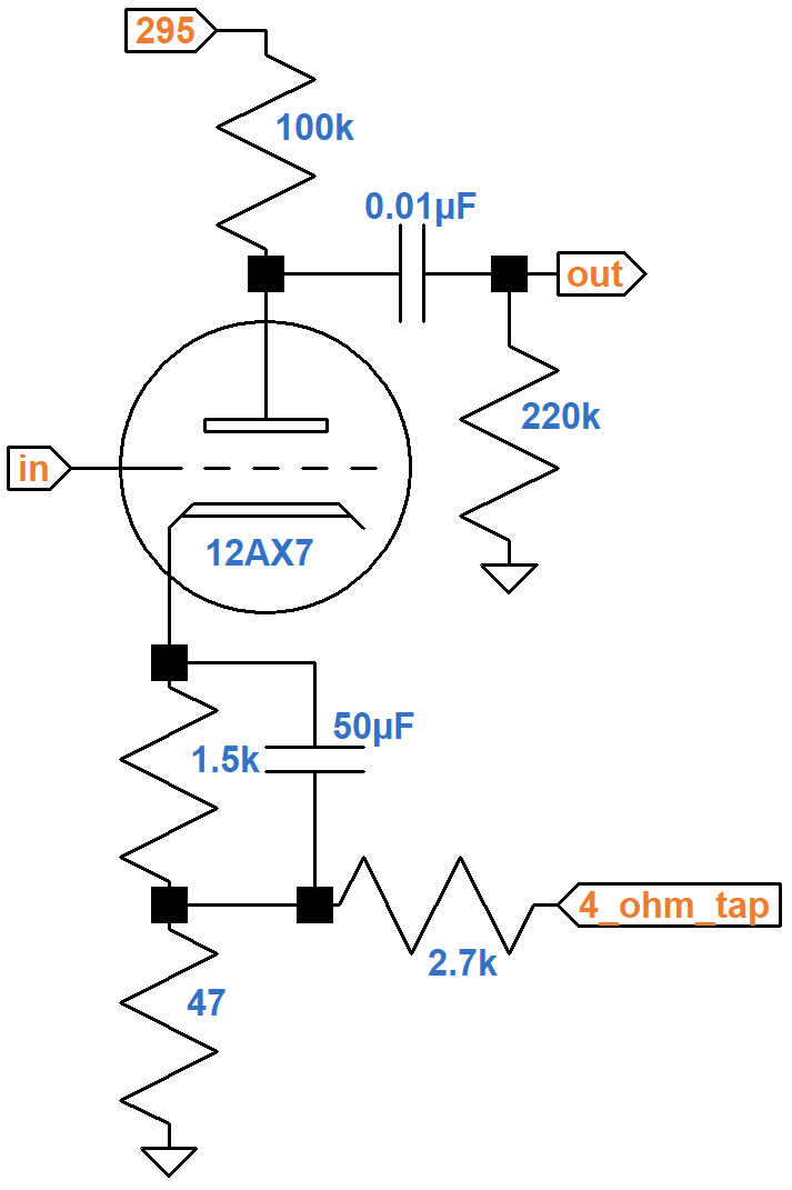 Garnet Banshee power amp driver and feedback network