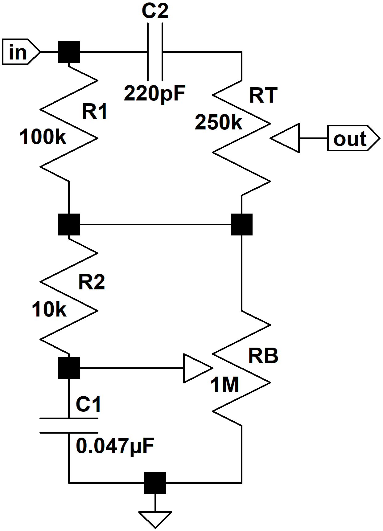 Hiwatt CP103 Tone Stack