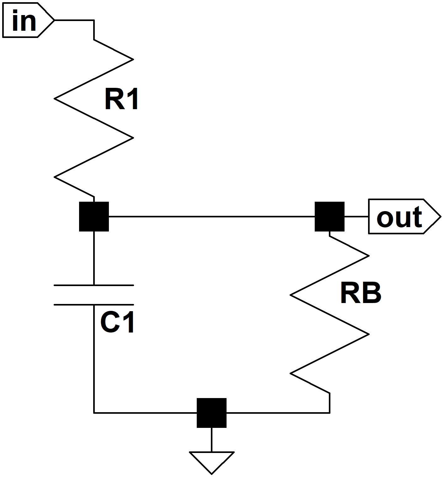 CP103 Tone Stack with Controls at Maximum and Low Frequencies