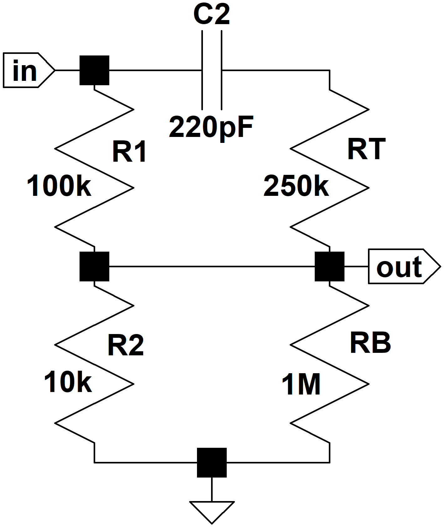 CP103 Tone Stack with Controls at Minimum