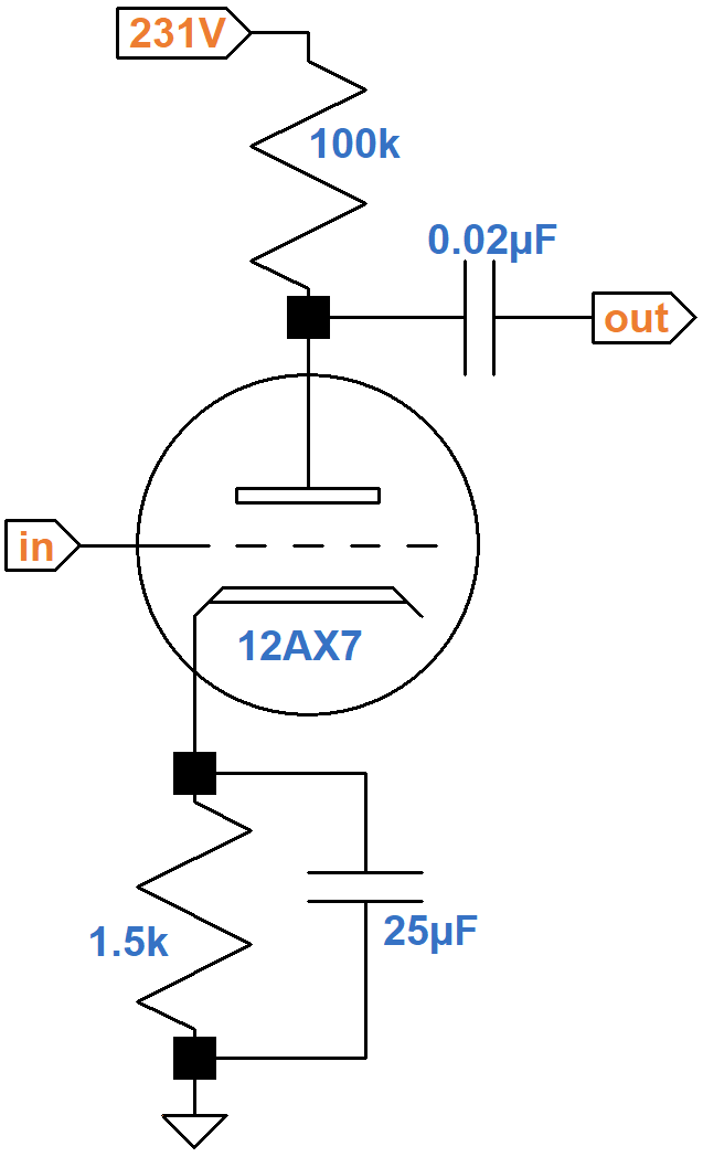 Fender Deluxe 5E3 second stage schematic