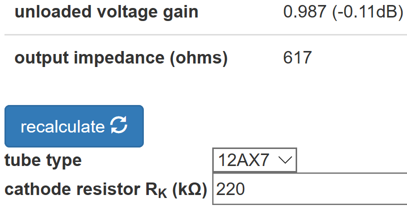 Hiwatt cathode follower output impedance