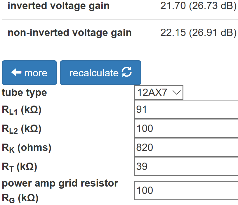 Orange AD15 long tailed pair phase inverter gains