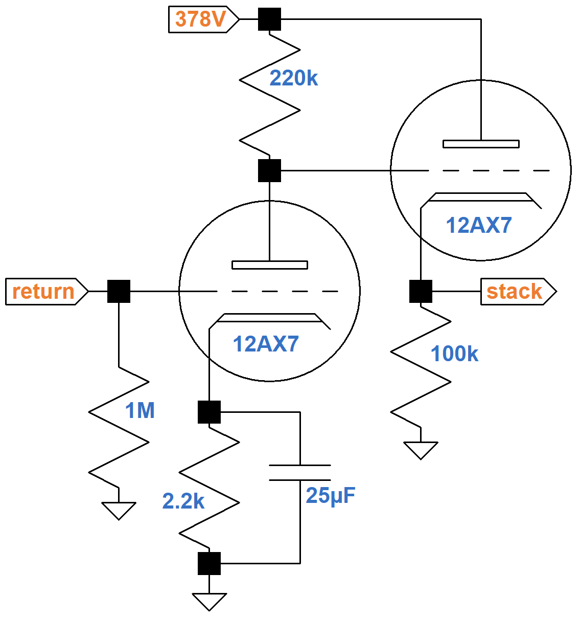 Soldano SLO schematic of the fifth stage