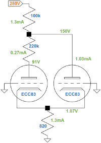 Watkins Dominator voltage amplifier and low-frequency oscillator DC conditions