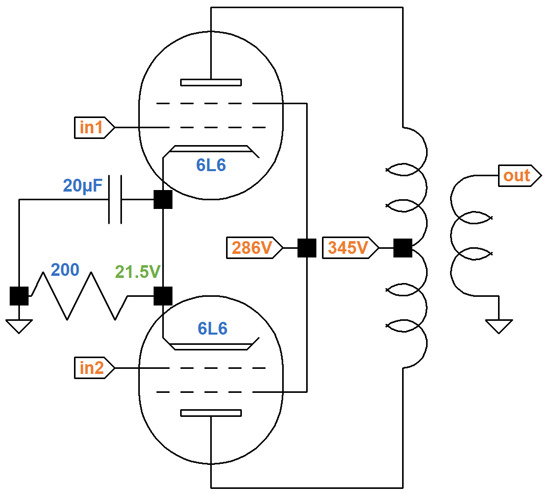 Epiphone Deluxe EA-10 power amp schematic