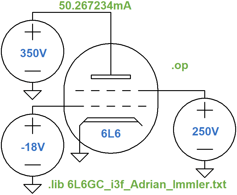 SPICE DC operating point simulation