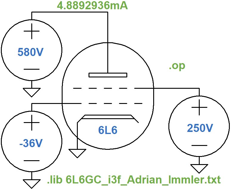 SPICE DC operating point simulation