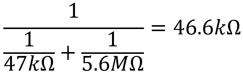 formula for two resistors in parallel