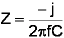 formula for the impedance of a capacitor