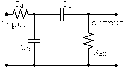 tonestack of the Sovtek MIG 50 Master Volume