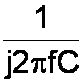 impedance of a capacitor as a function of frequency and capacitance